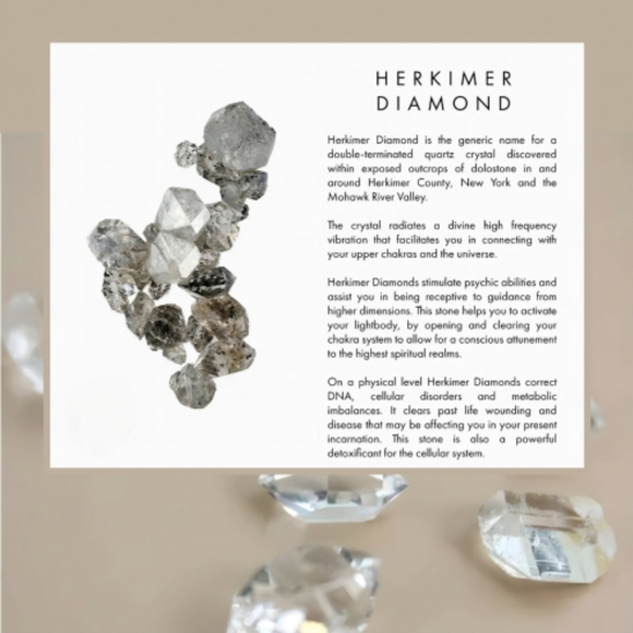 Herkimer Diamond Cuff ✦ Clarity Talisman 14Kt Gold Wire Wrap ✦ Elite Crystal NWT - Picture 8 of 10